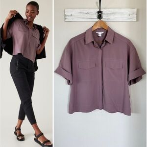 NEW Athleta Mauve Packable Hike Top